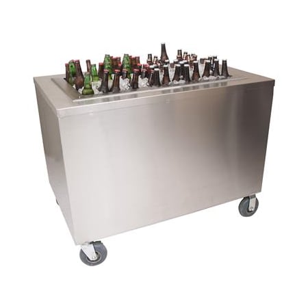 Bk Resources Stainless Steel Portable Beverage Center Sliding Doors 30 X 48 PBC-3048S